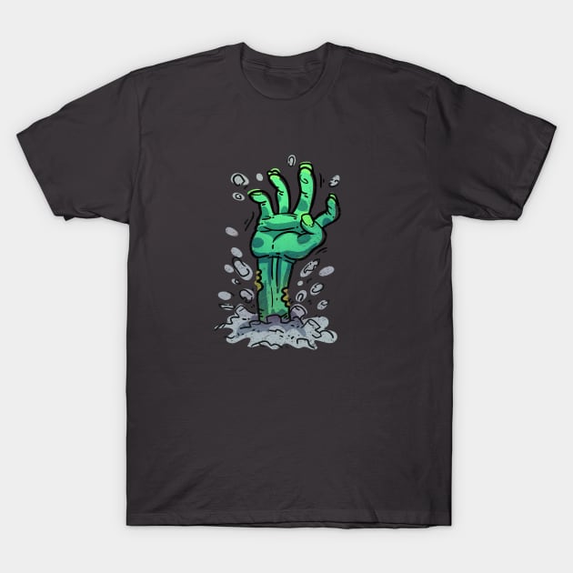 Cartoon Zombie Hand T-Shirt by Voysla